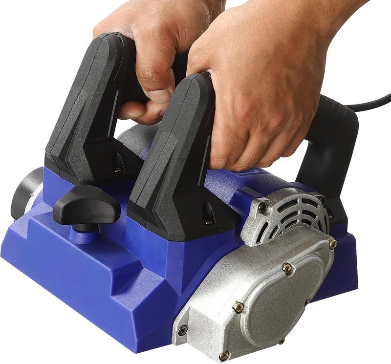 RibasuBB Electric Wall Planing Machine, 1300W Power Hand Planer, Wall Scraper Planner 6" Width, Handheld Power Planer Shovel Wall Machine for Paint Putty Removal, Wall Repair Portable Planer (Blue) - Image 1